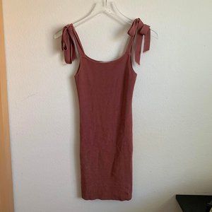 Urban Outfitters Dusty Pink Women's Small Fitted Bodycon Sleath Cocktail Dress